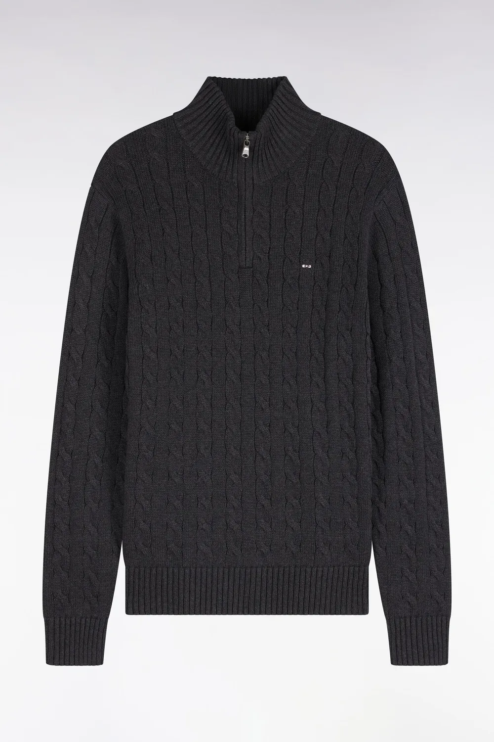 Eden Park H26MAIPU0028/GRF7 pull gris torsades coton