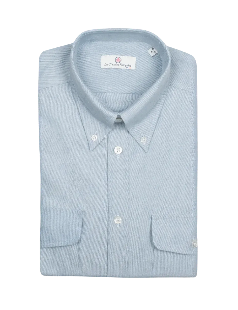 La Chemise Française Alpine chemise flanelle bleu glacier