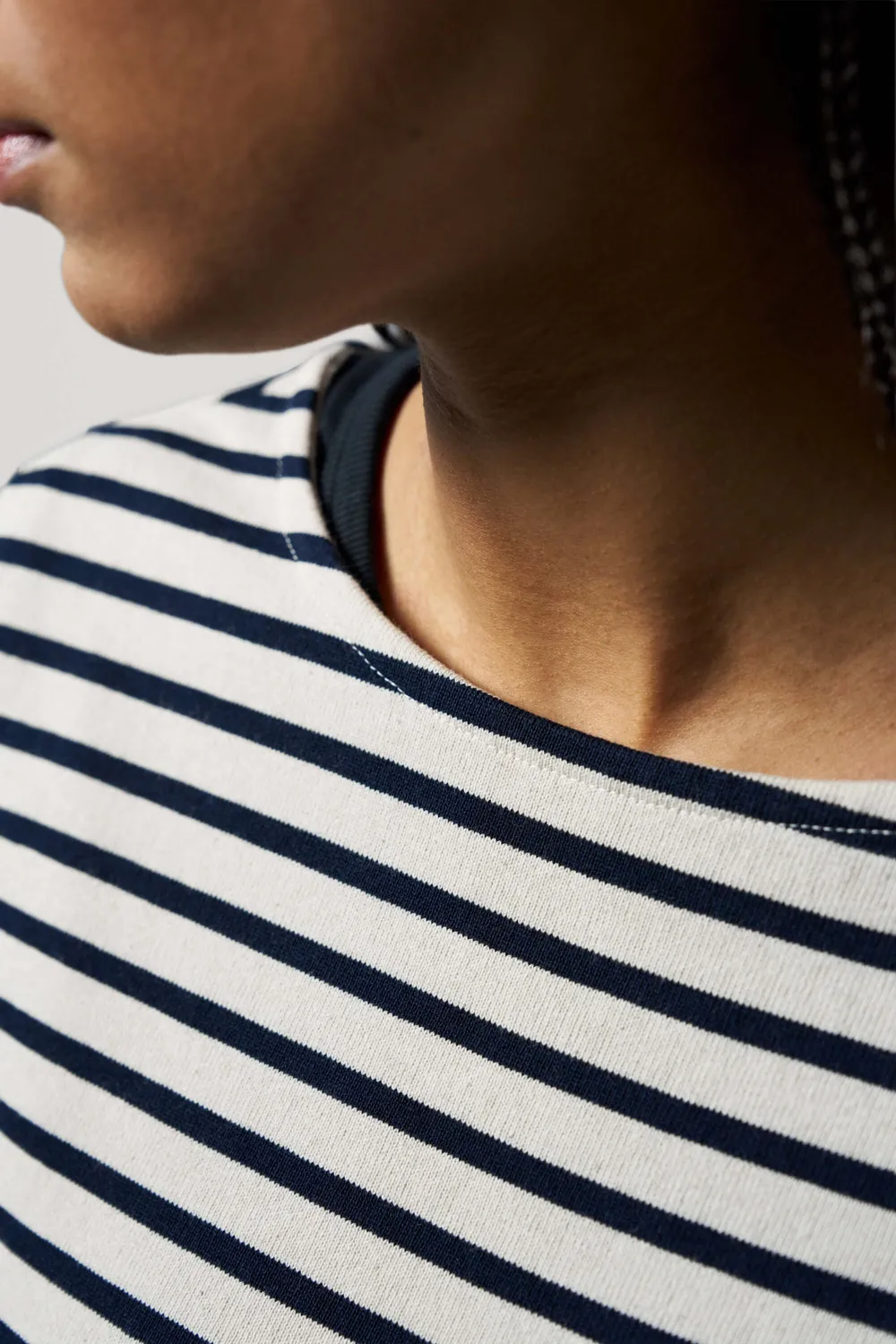 Loom La marinière coton bio rayé bleu marine