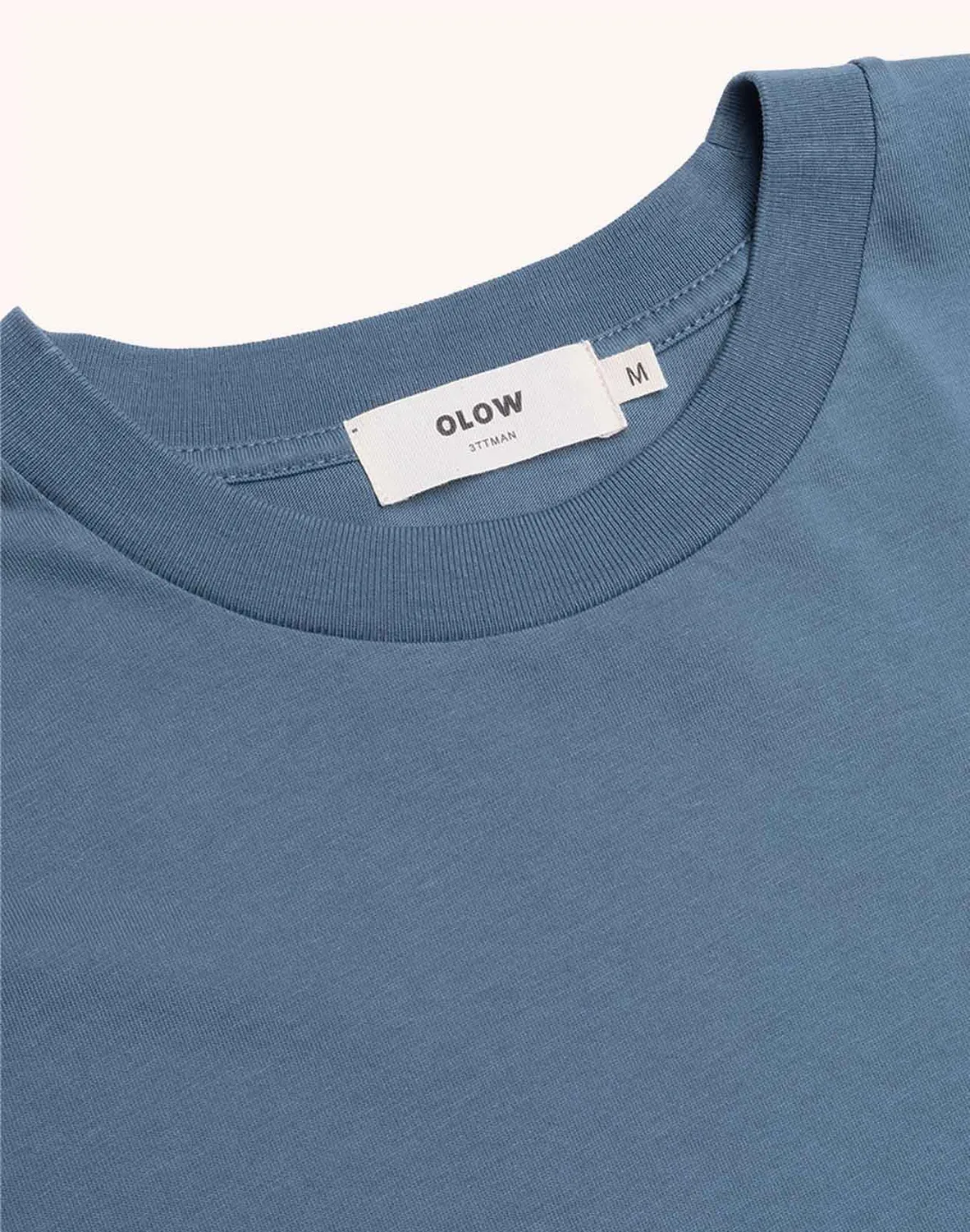 OLOW Blossom Yourself T-shirt bleu acier coton bio