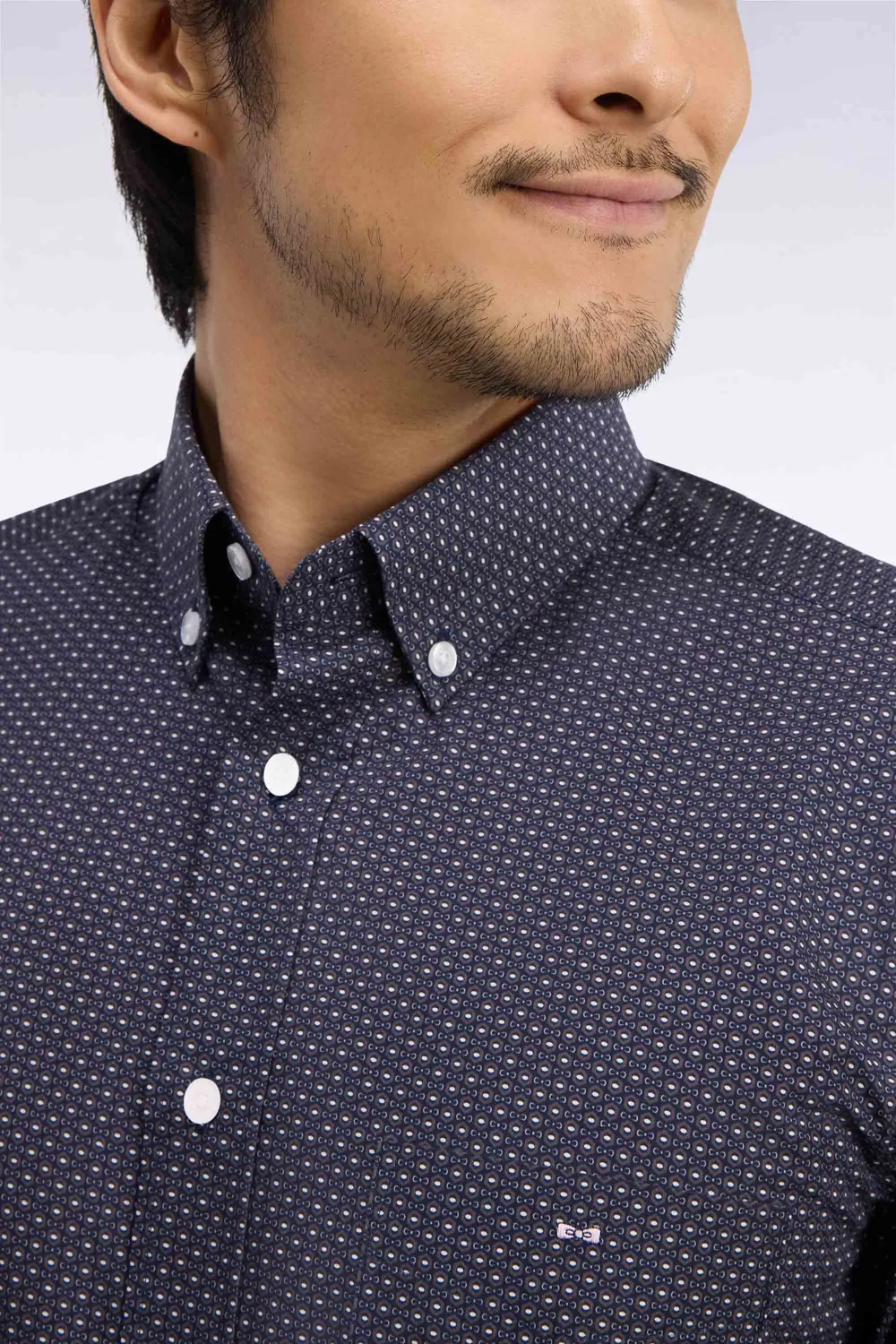 Eden Park Legend Rugby chemise grise micromotifs
