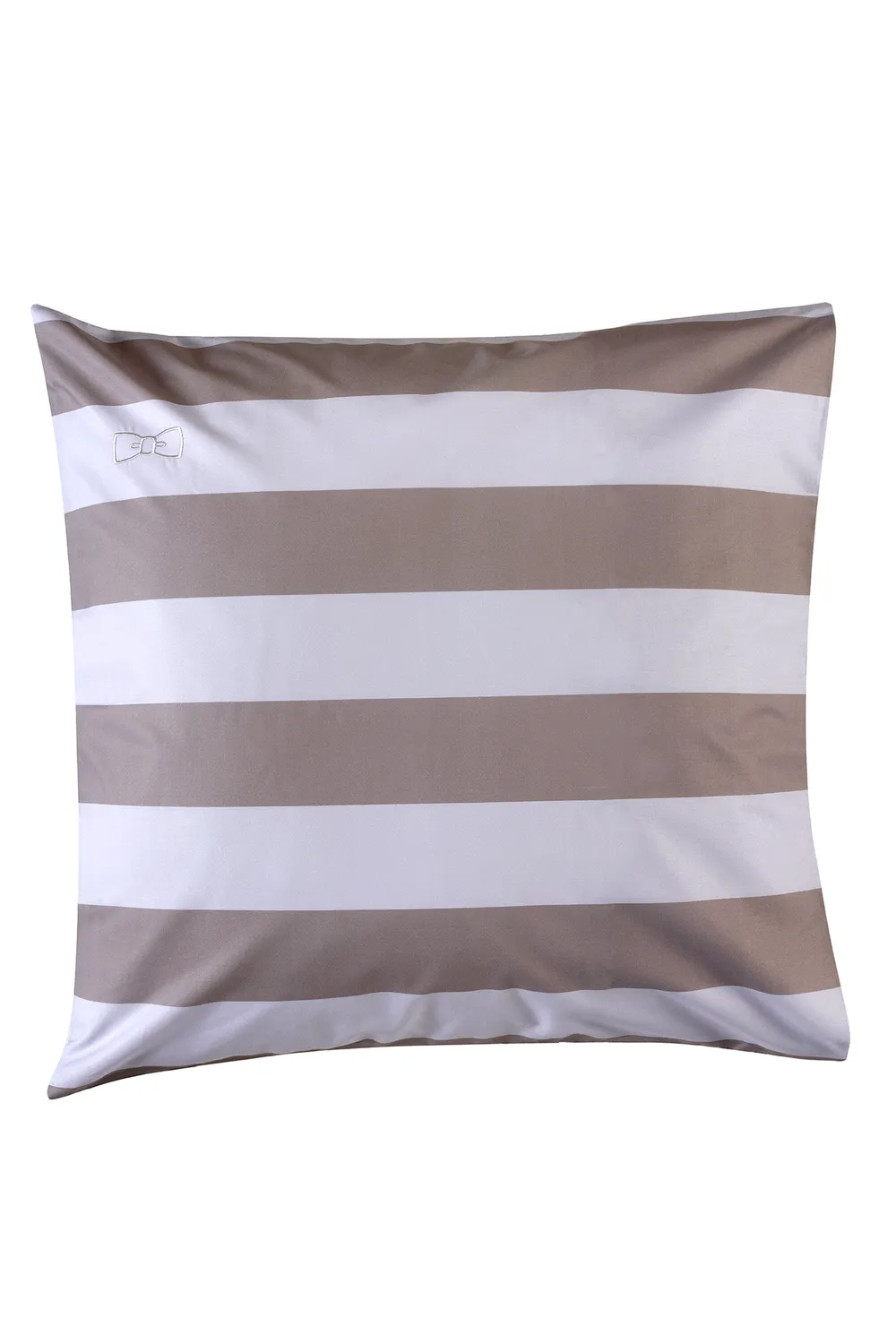 Eden Park taies oreiller 65x65 gris rayures lot de 2