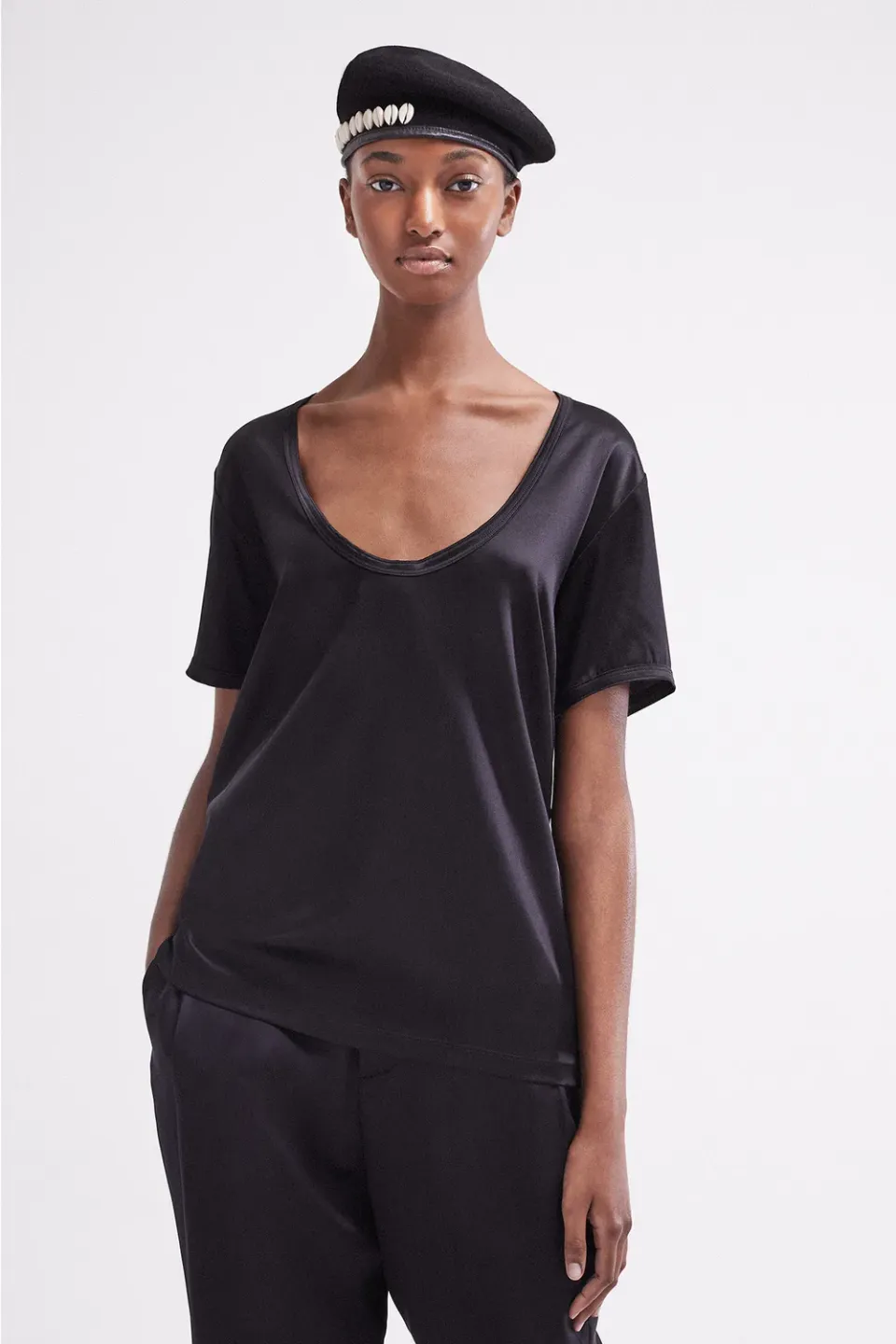 French Deal Tee-Move t-shirt satin de soie