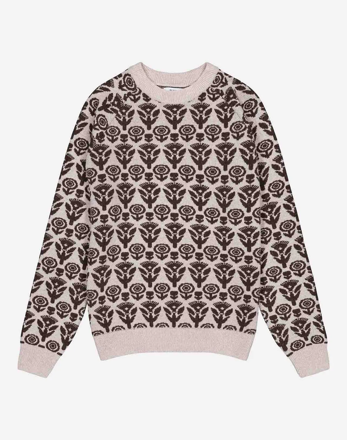 OLOW Bicoloured Blossom pull homme laine bicolore