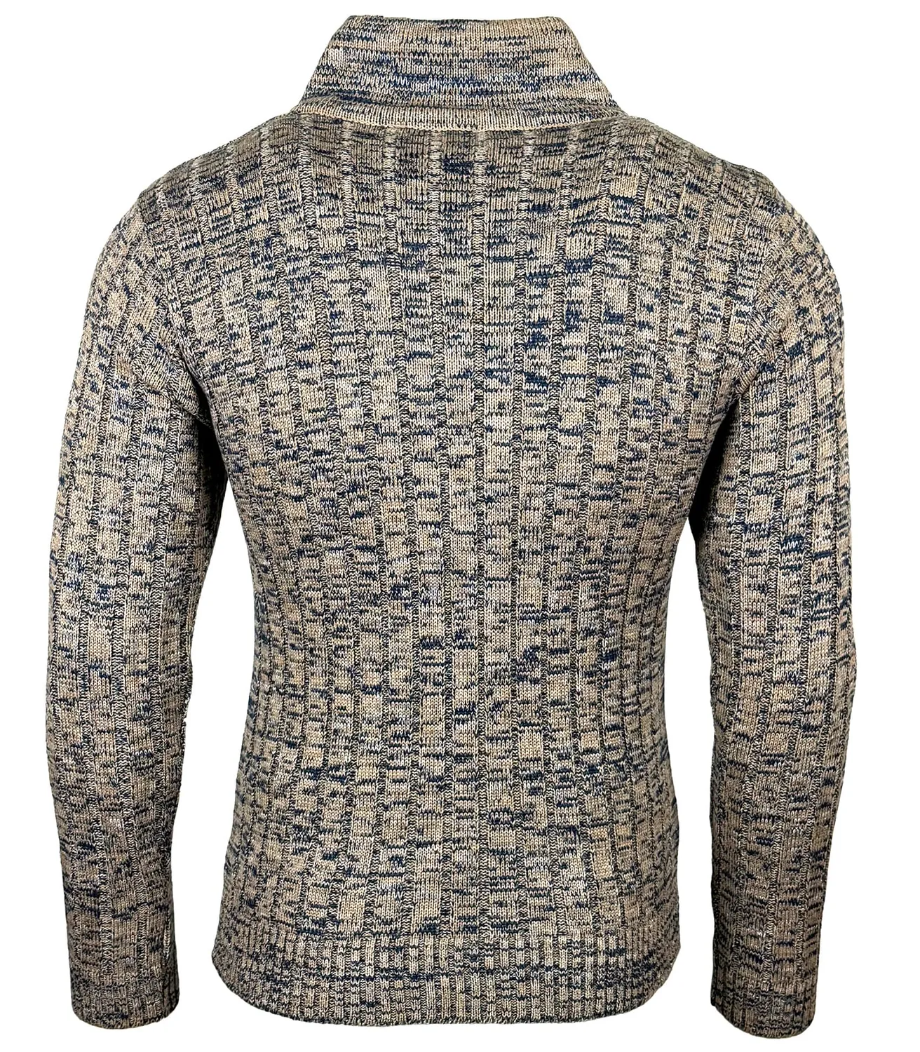 Subliminal Mode BX292 pull homme col montant bleu