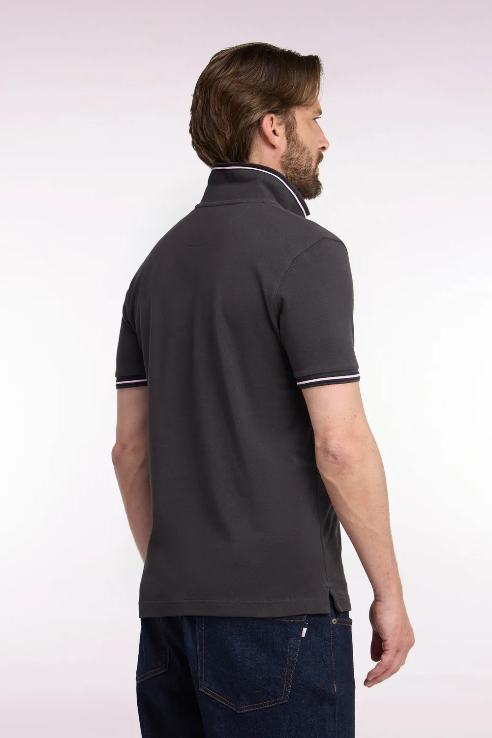 Eden Park Legend Rugby H26MAIPC0005 polo marron piqué