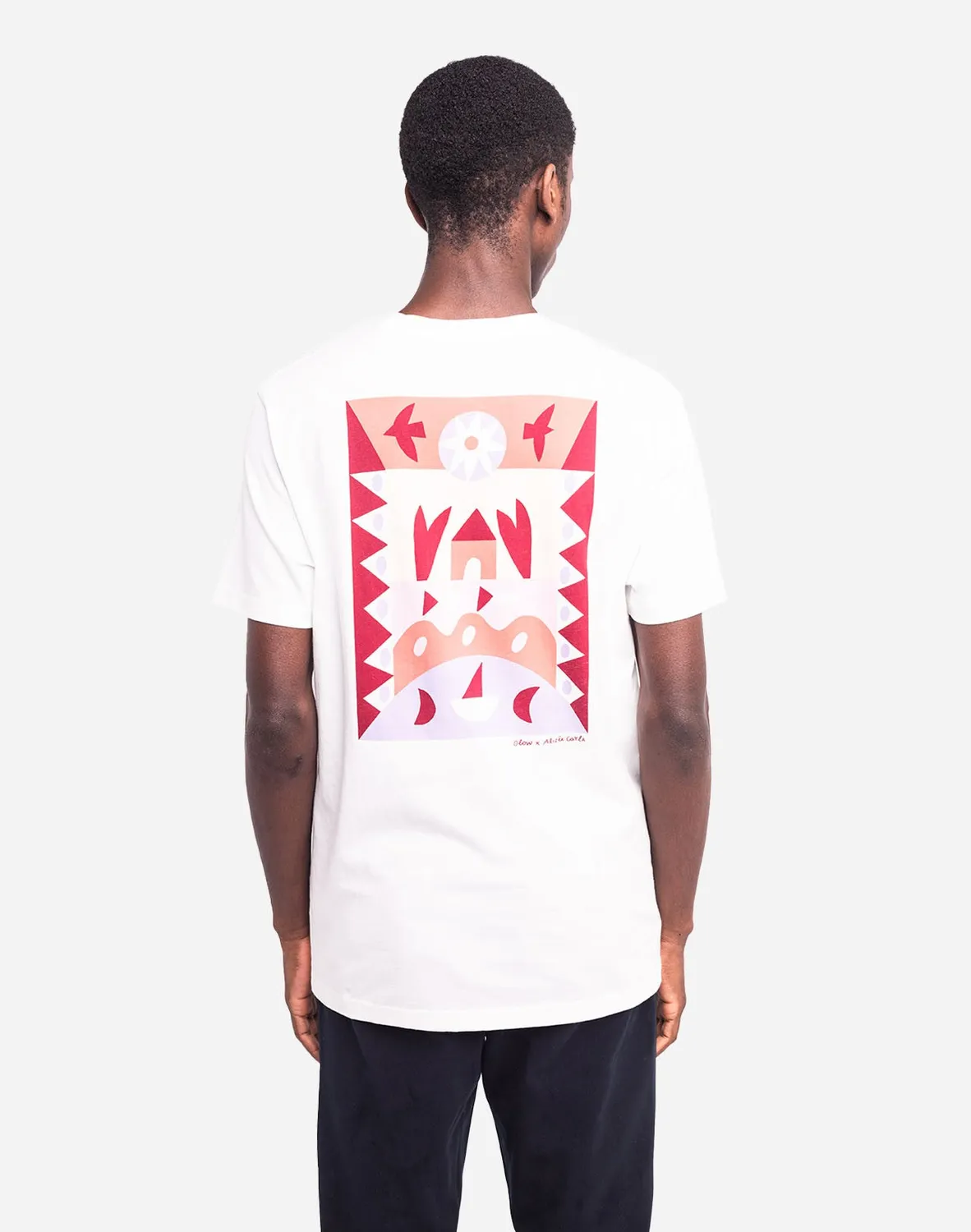 Olow Saloum t-shirt écru coton bio