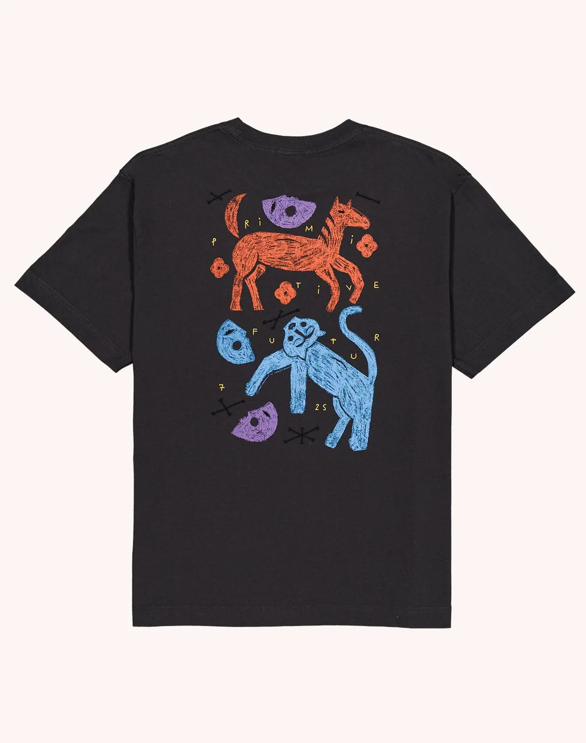 OLOW Primitive Futur t-shirt coton bio noir XS-2XL