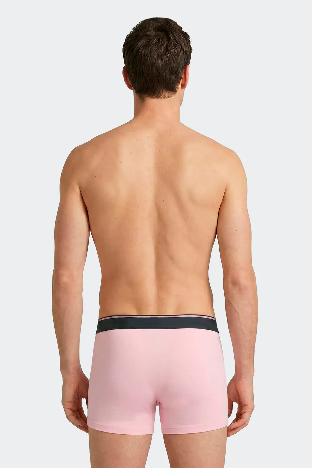 Eden Park lot 2 boxers coton marine rose stretch
