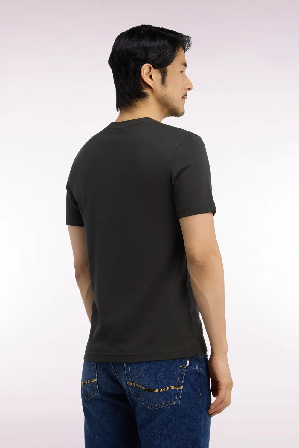 Eden Park t-shirt kaki coton coupe droite homme