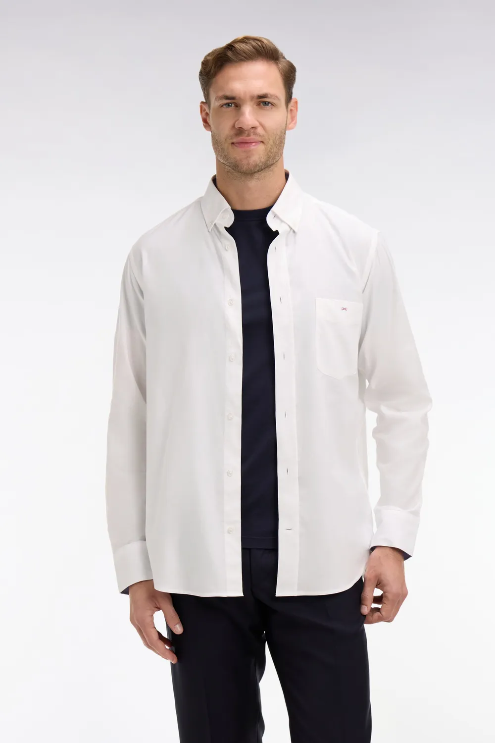 Eden Park chemise blanche coton Oxford homme Regular