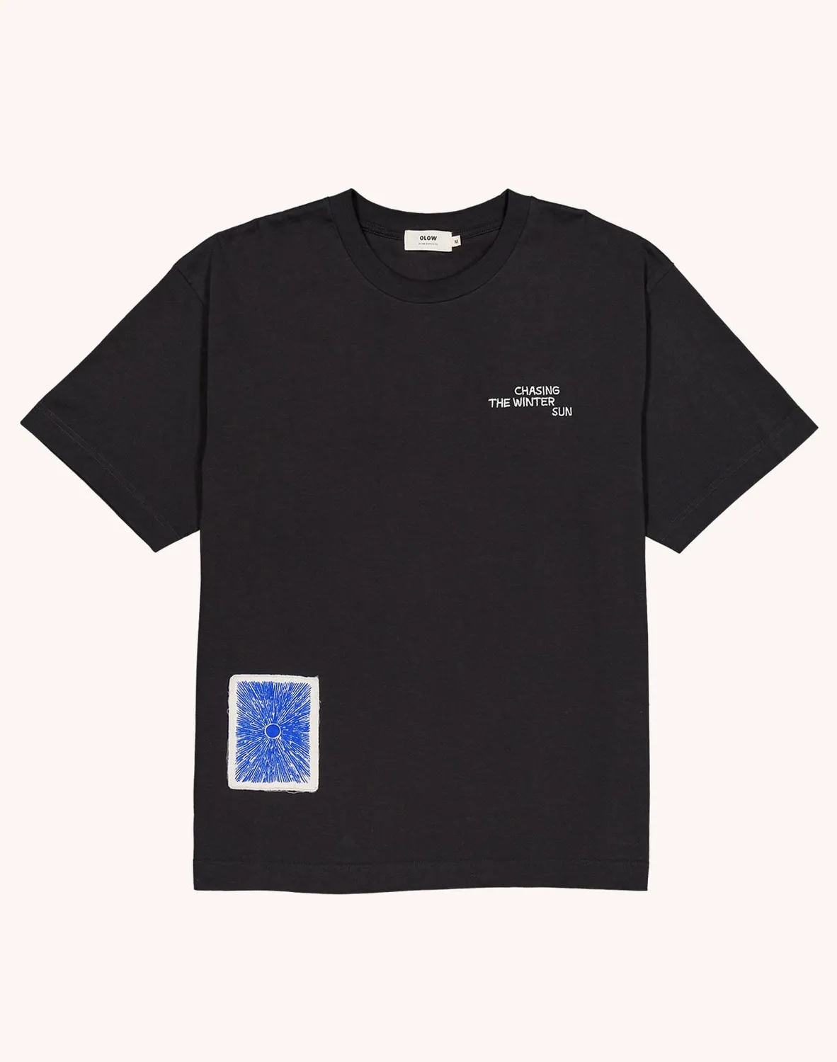 OLOW Winter Sun t-shirt noir carbone coton bio