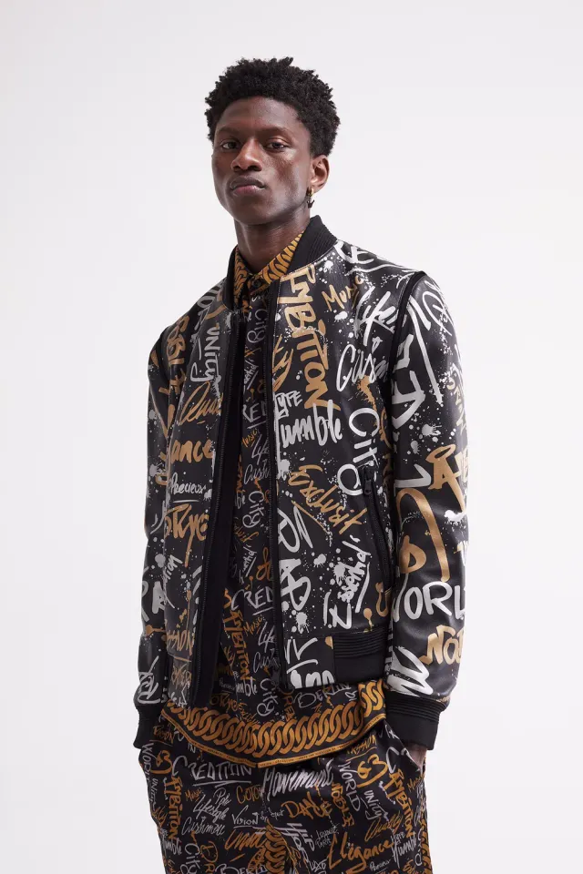 French Deal Essentiel Graffiti veste cuir homme
