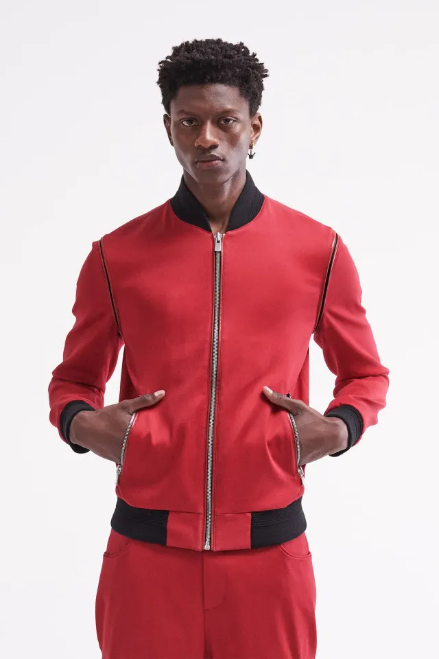 French Deal Essentiel veste coton rouge