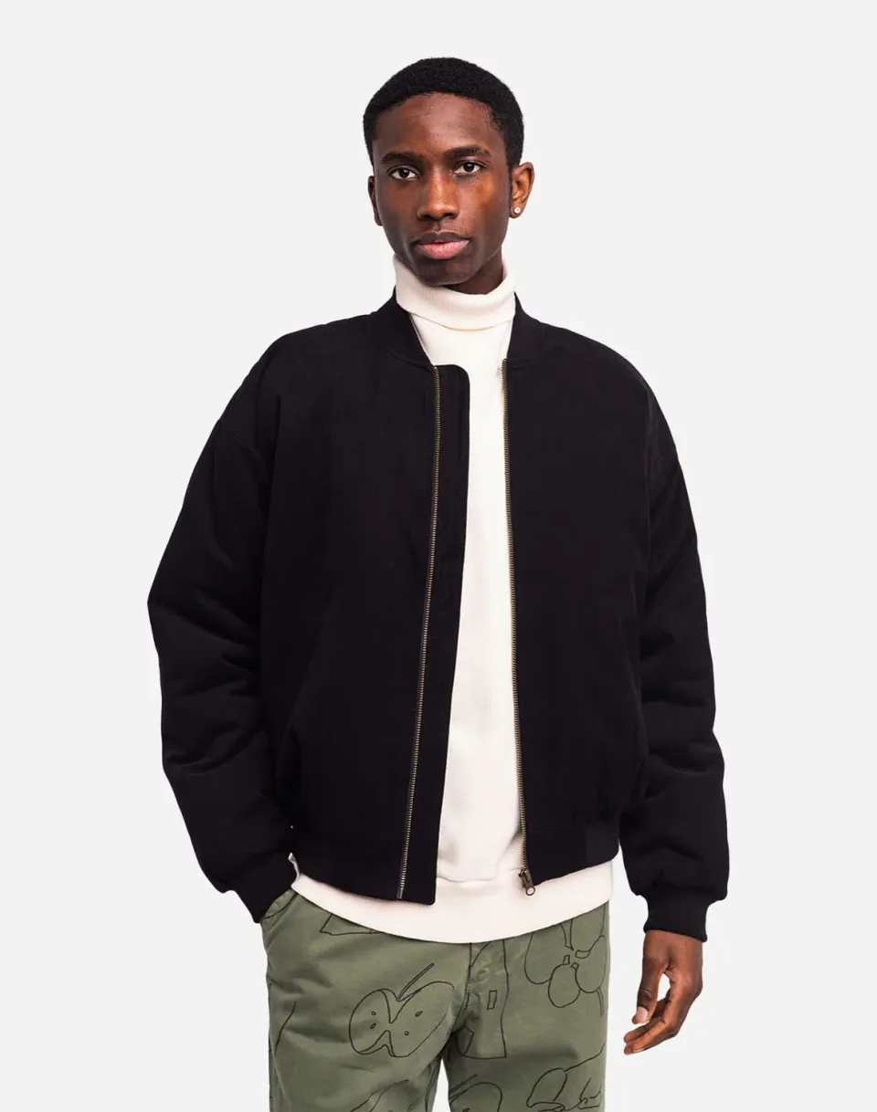 OLOW Black Mischief bomber matelassé coton bio