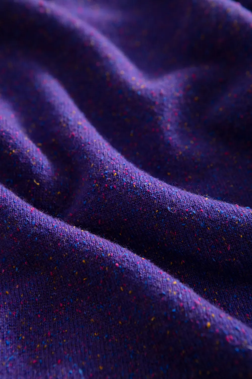Edmmond Studios Axial Cardigan gilet violet tweed poche