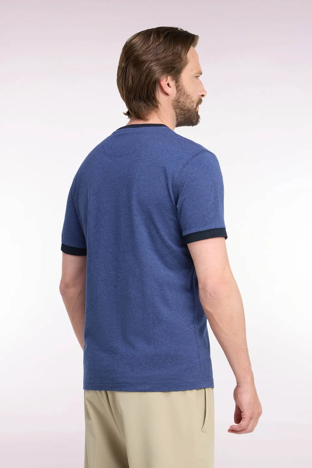 Eden Park Club Evolution H26MAITC0021 t-shirt bleu droit