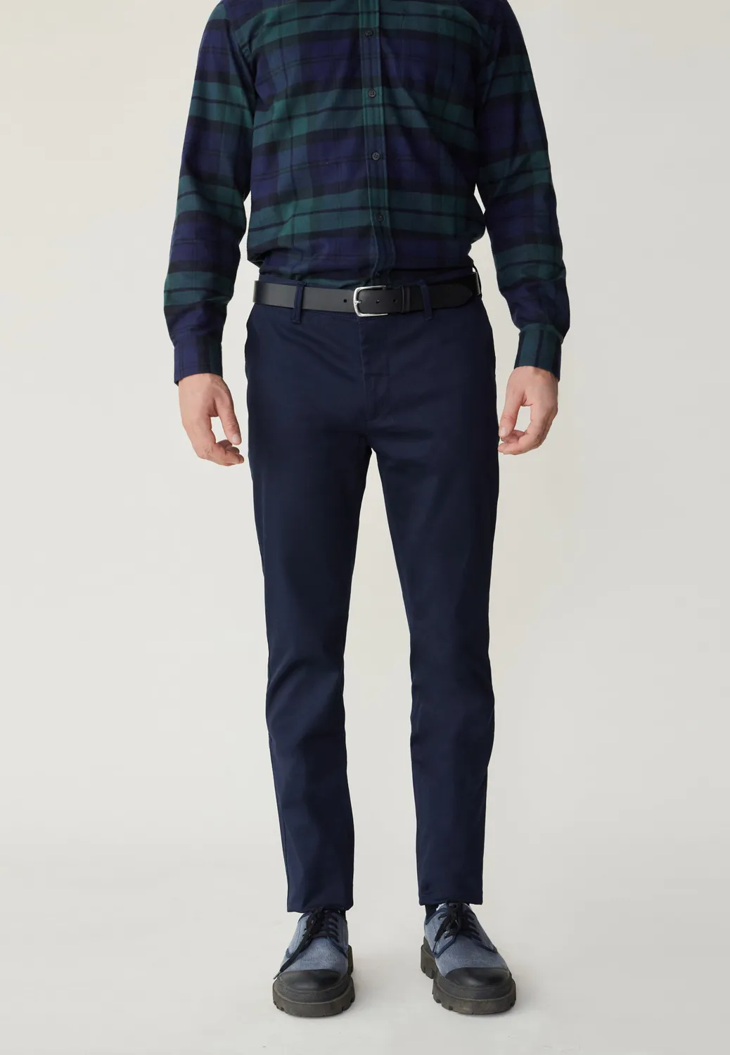 Loom Le Chino chino homme coton mercerisé marine