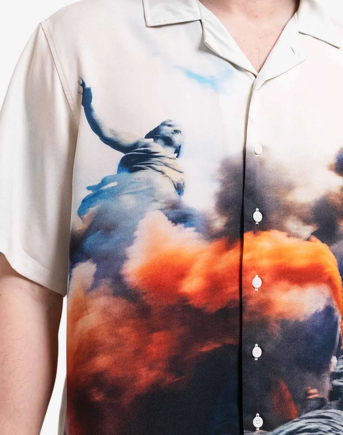 OLOW Aloha Riot chemisette écrue Tencel