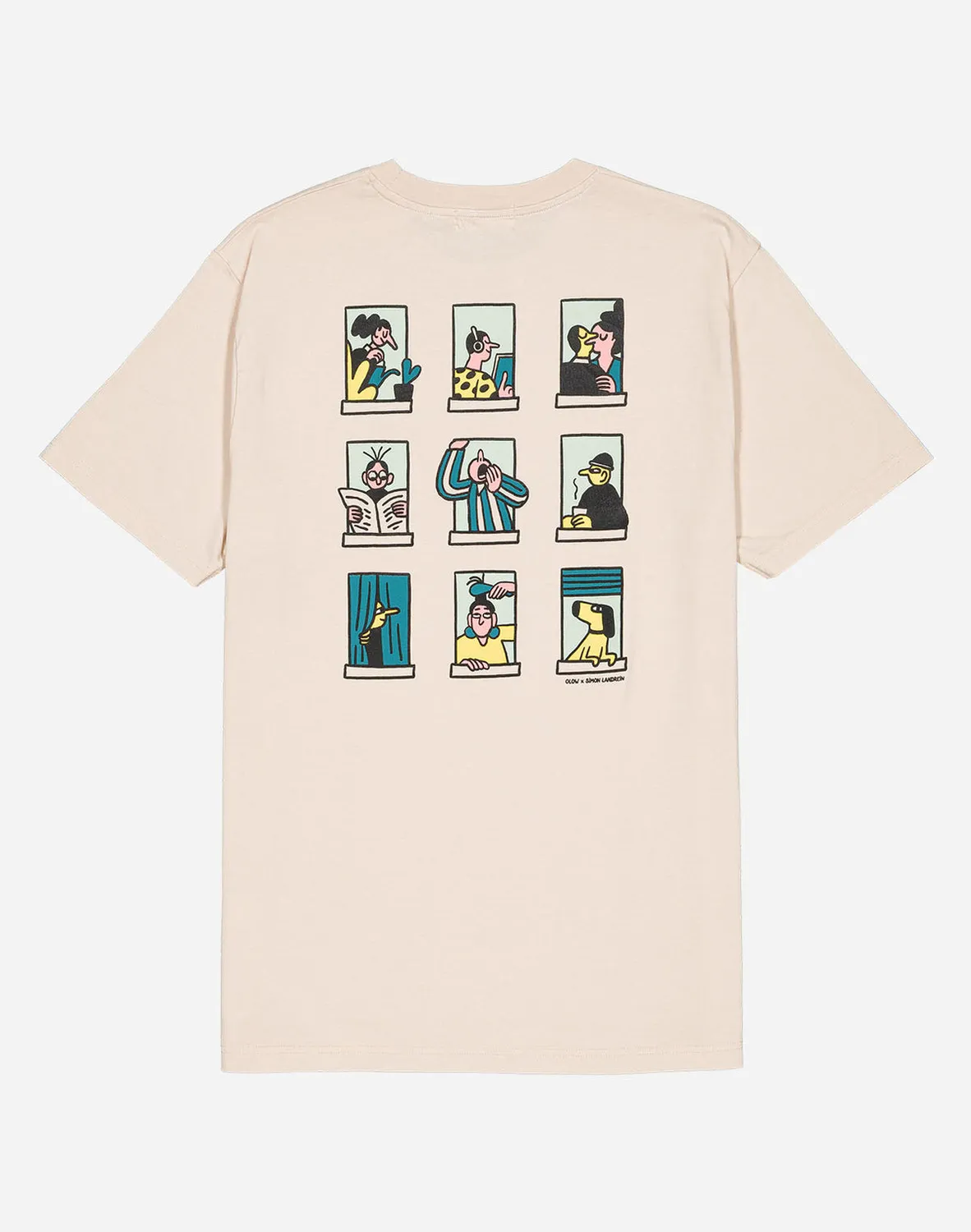 OLOW Building t-shirt crème coton bio