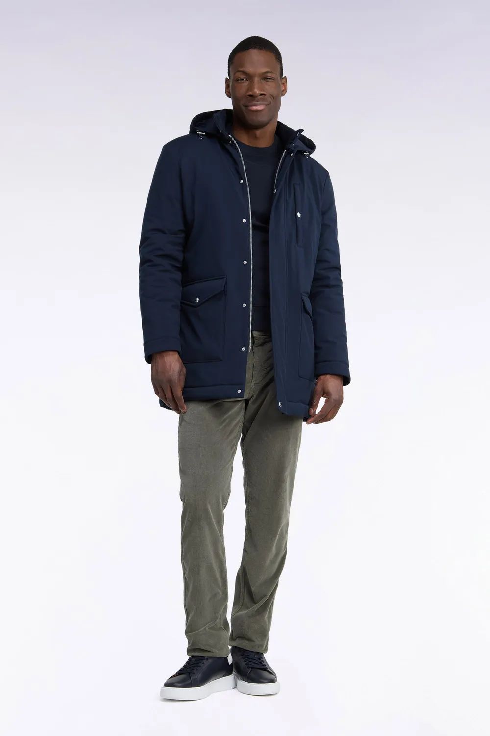Eden Park Club Classique H26PAMPA0001 parka nylon marine