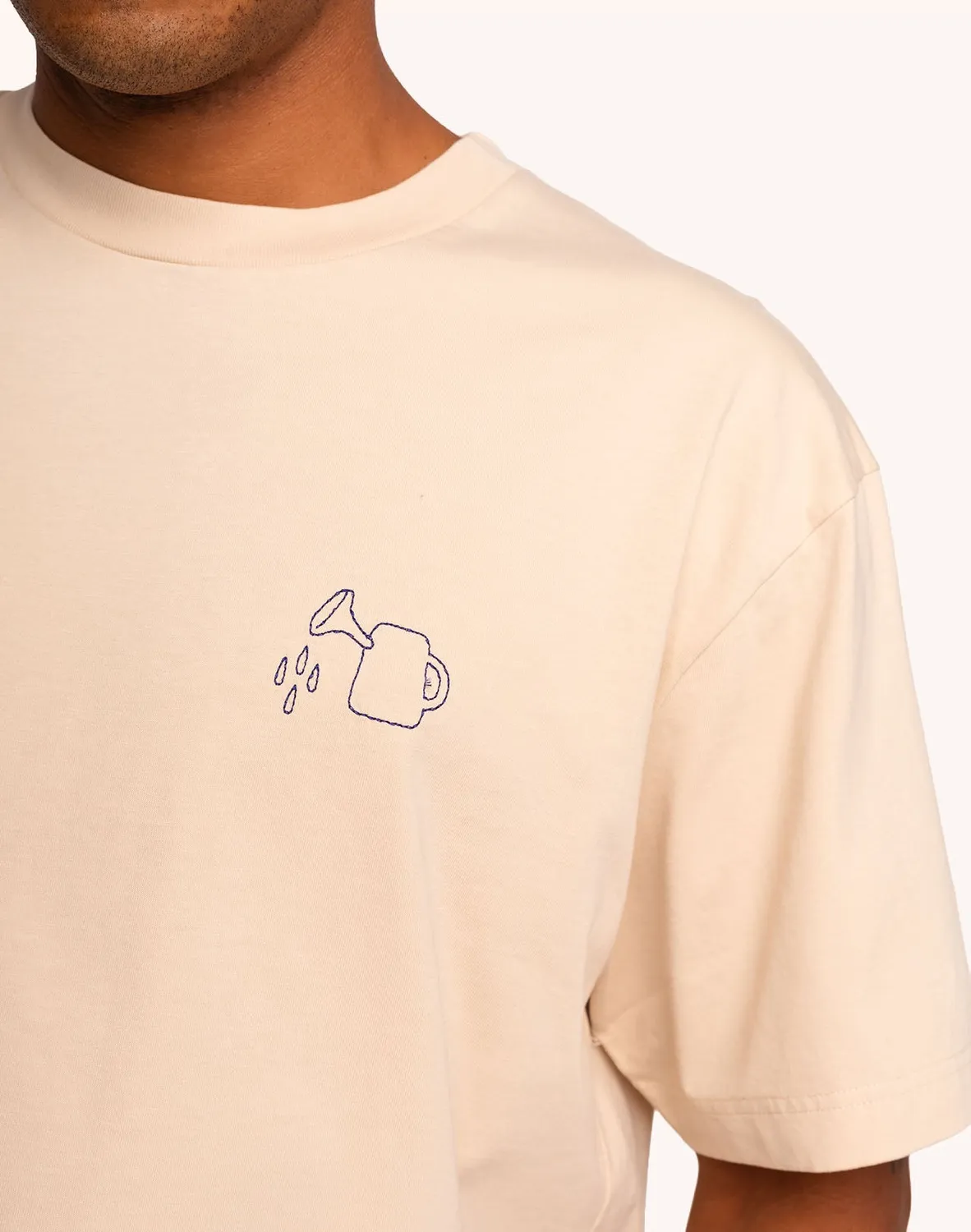 OLOW Feed My Garden t-shirt crème coton bio