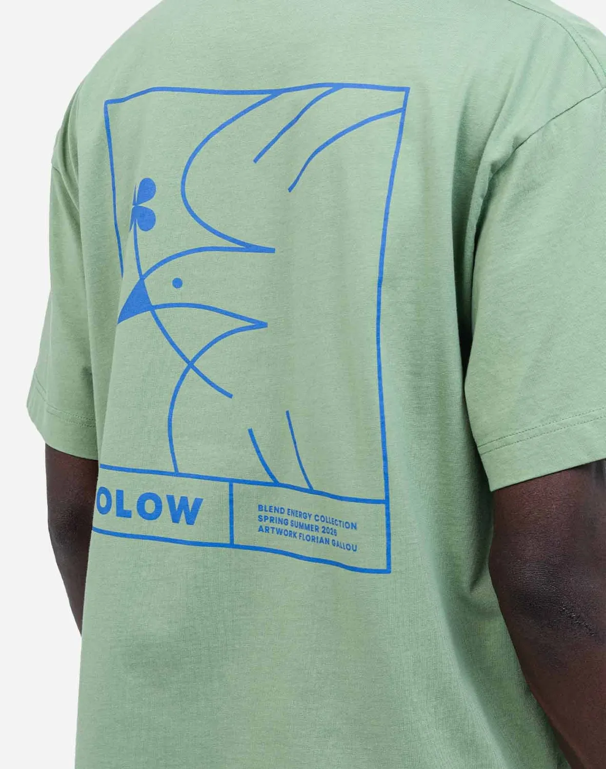 OLOW Pomba t-shirt ample vert sauge coton bio