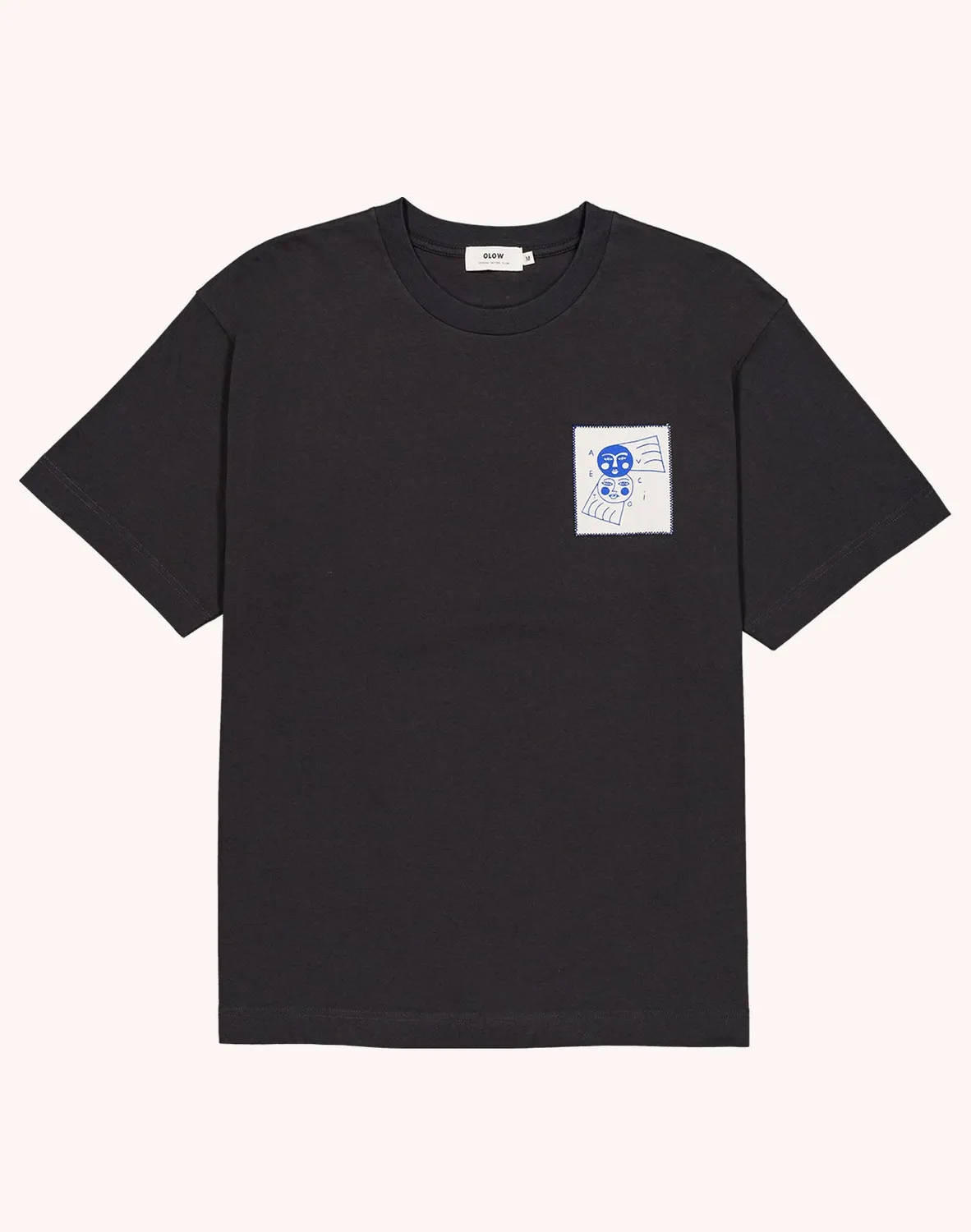 OLOW Avec Toi T-shirt noir carbone coton bio