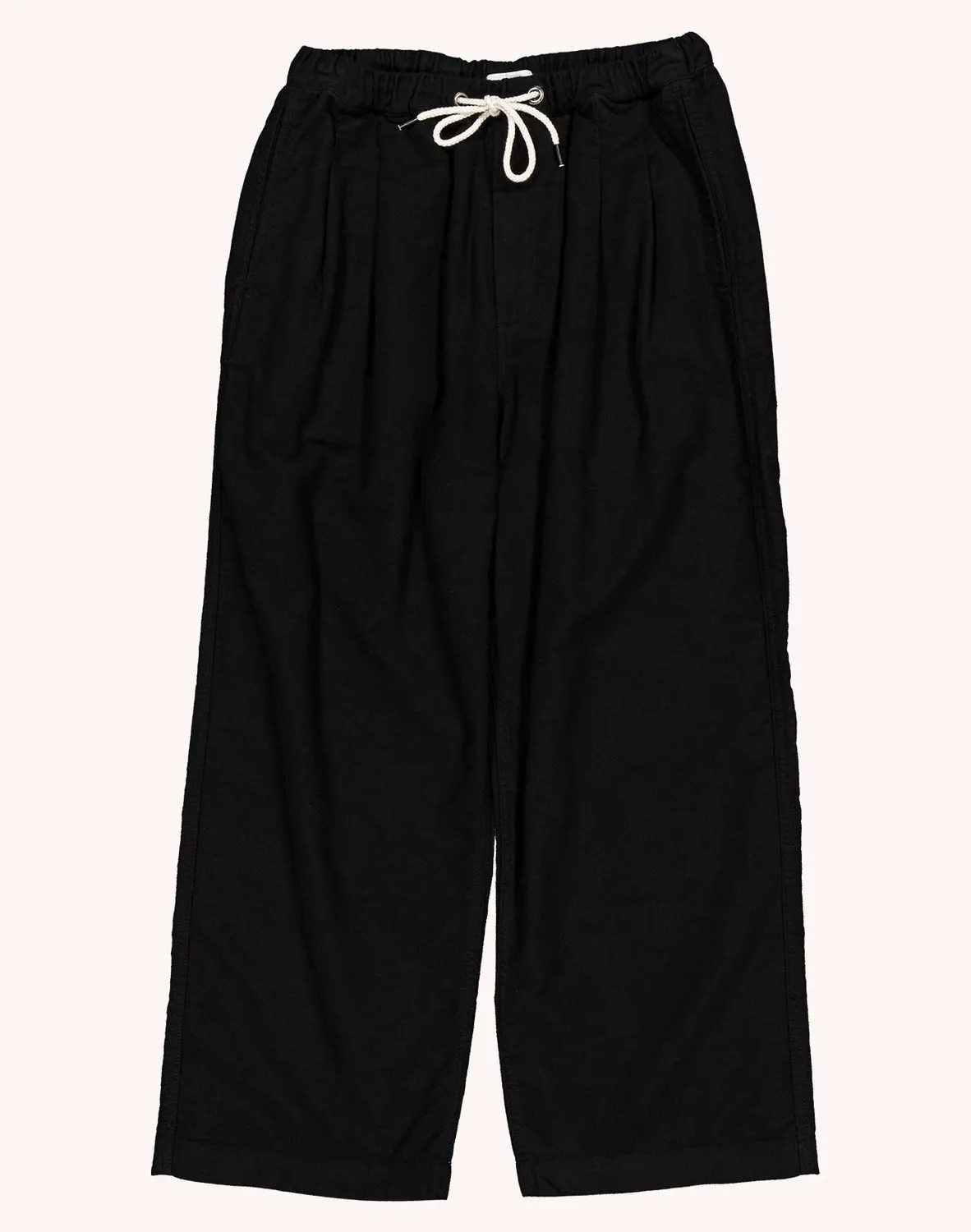 Olow Bruce pantalon large noir coton