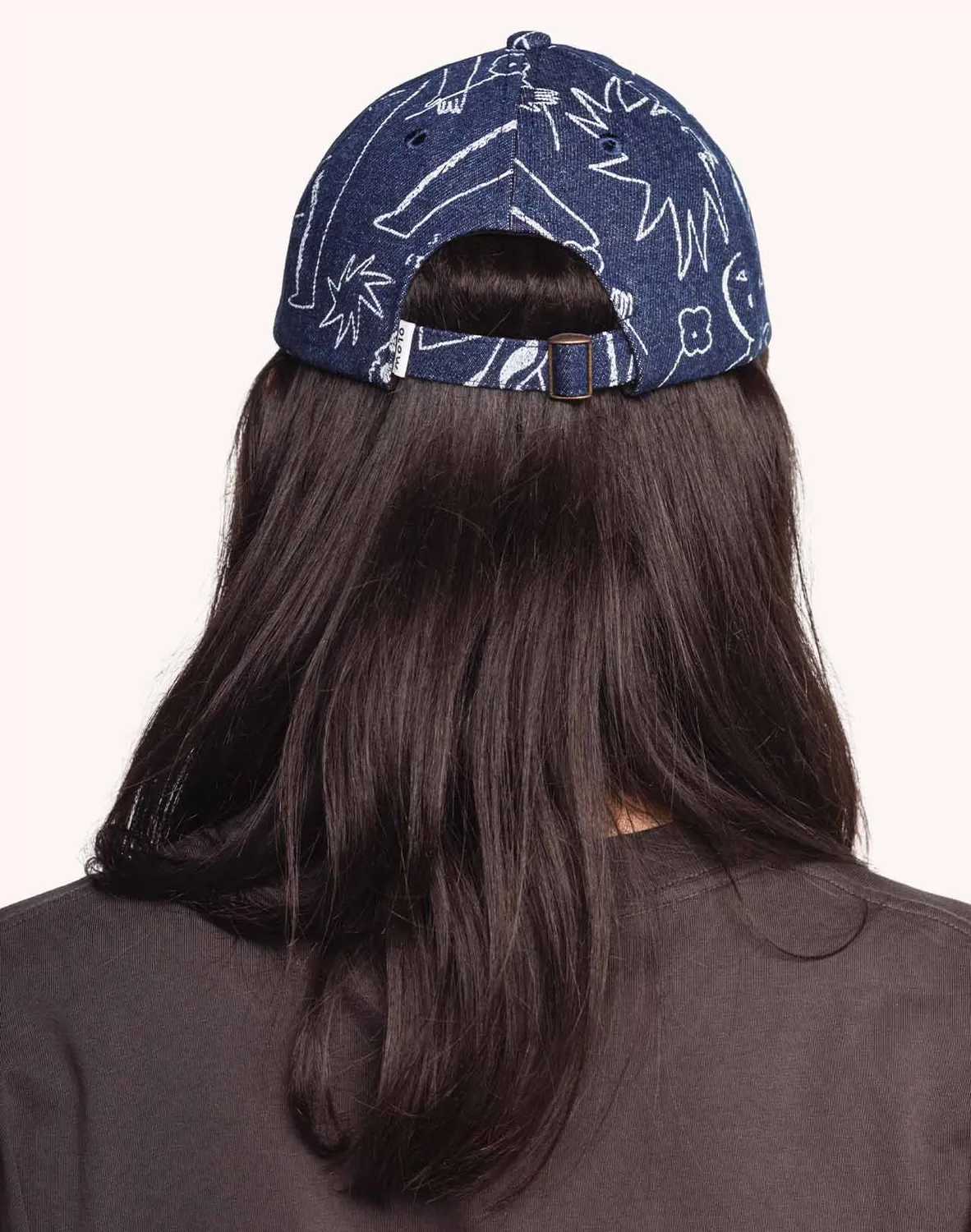 OLOW Six Panel casquette denim bleu marron