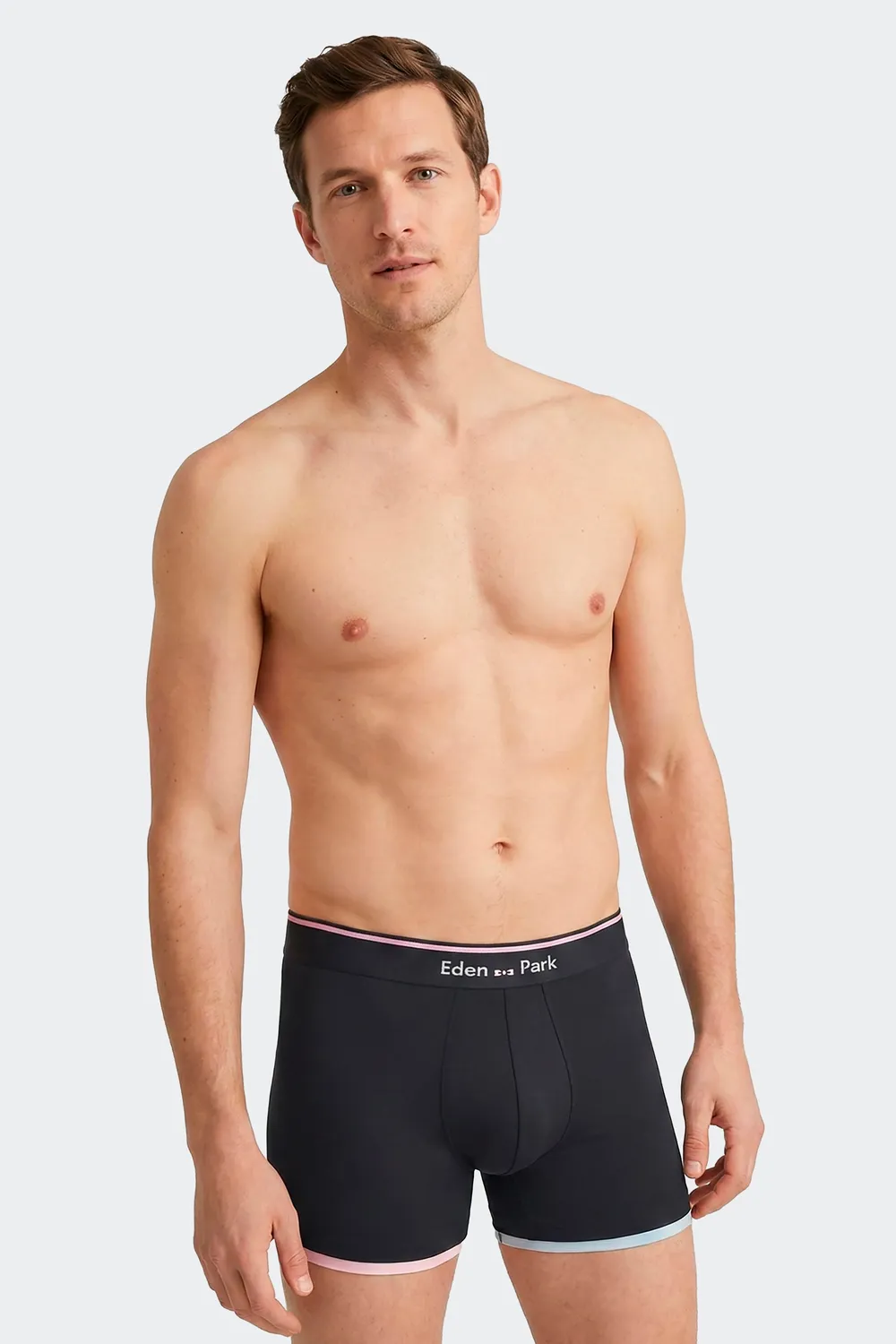 Eden Park Boxer Coton Stretch Marine Homme