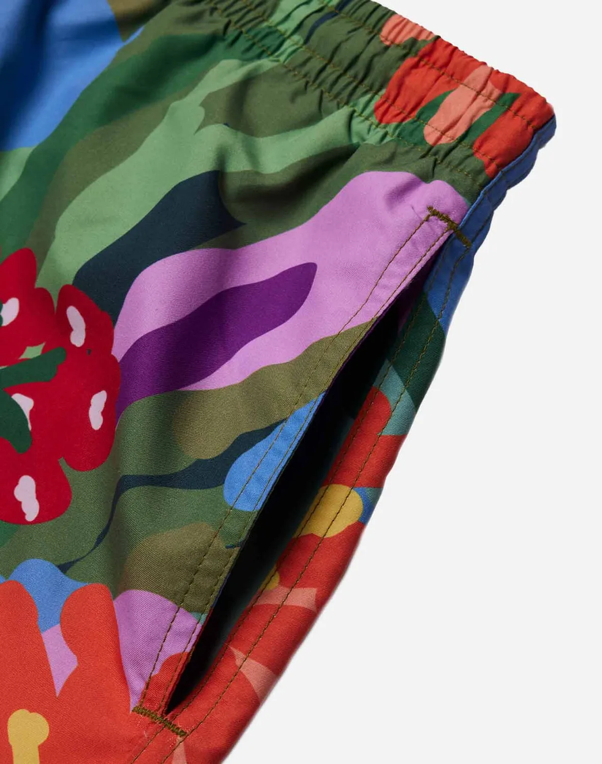 OLOW Wildflowers short de bain multicolore recyclé