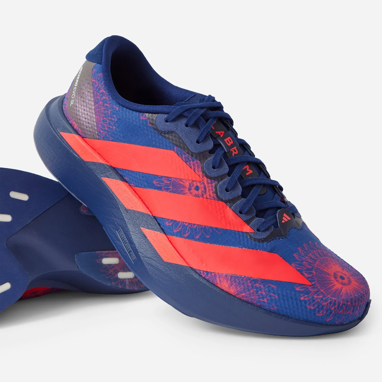 Labrum Adizero EVO SL chaussures running bleu marine imprimé