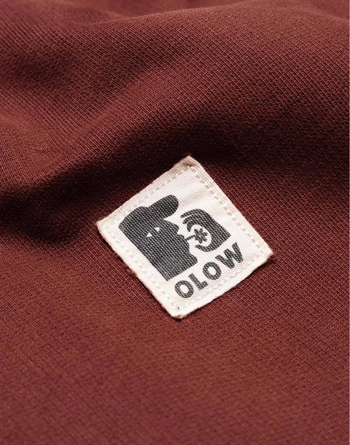 OLOW Manso sweat chocolat col polo zip