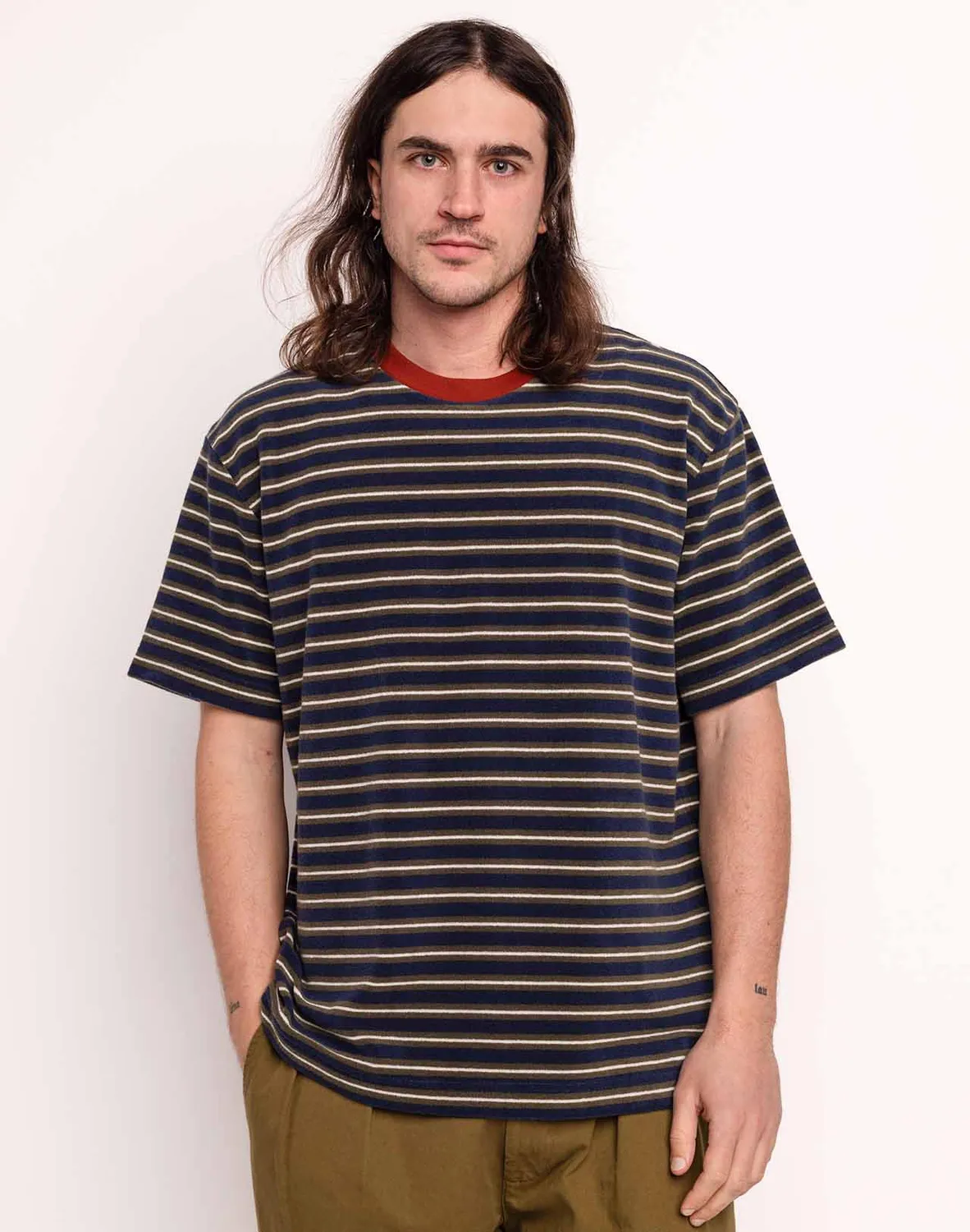 OLOW Peyron t-shirt bleu éponge coton recyclé
