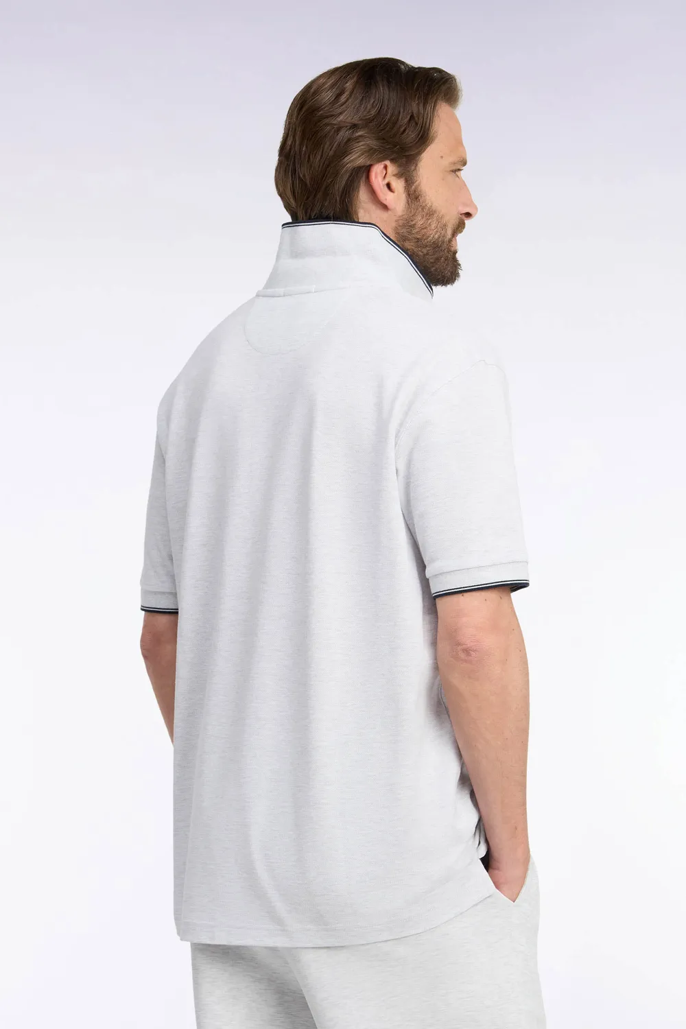 Eden Park Rugby Heritage H26MAIPC0038 polo gris coton