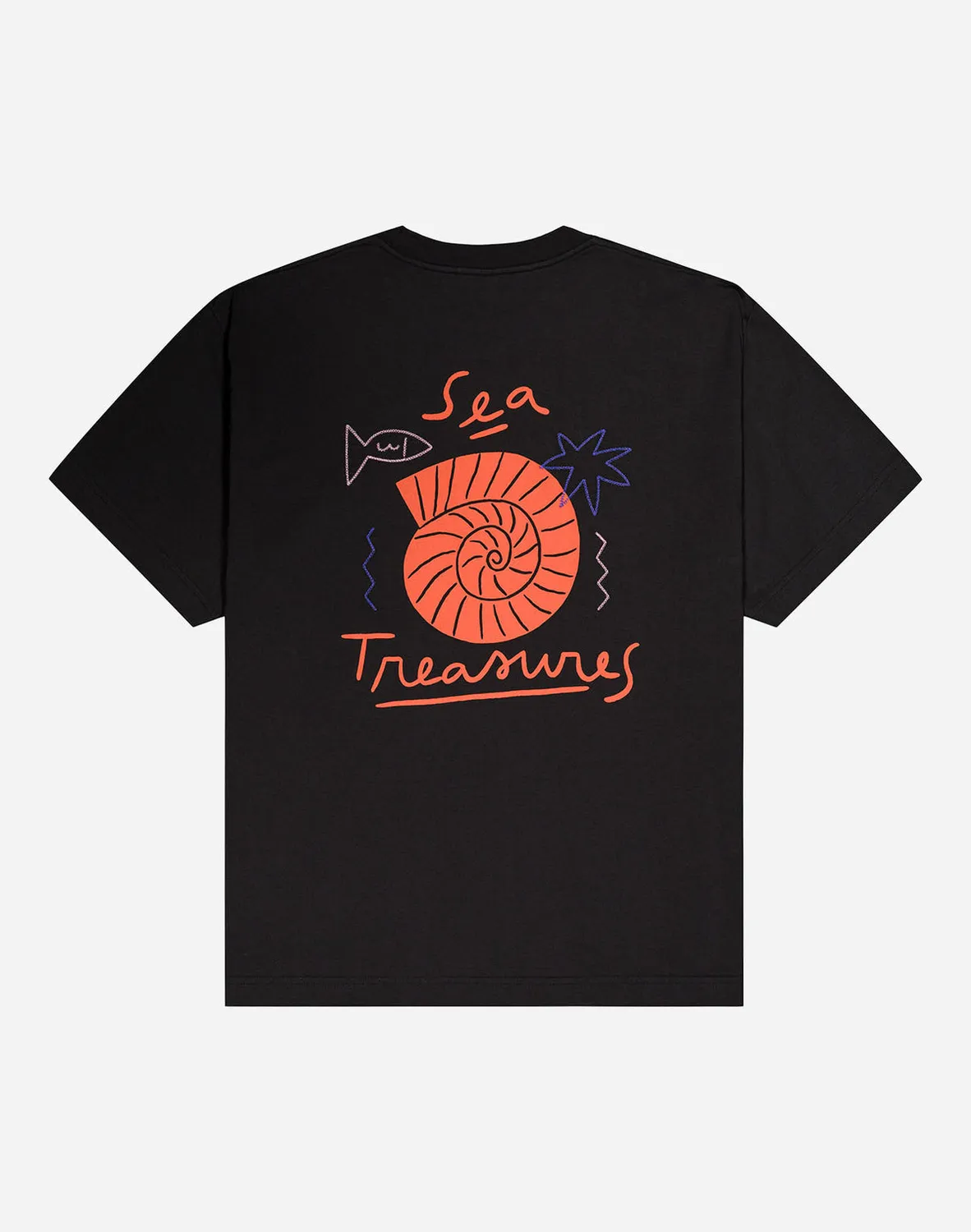 OLOW Sea treasure t-shirt large noir carbone