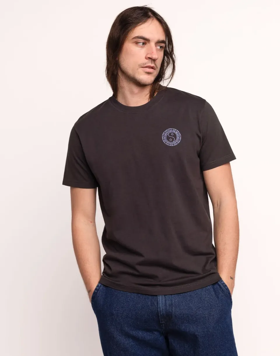 OLOW Taijitu t-shirt noir carbone coton bio
