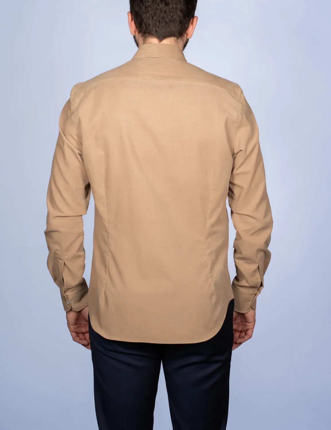 La Chemise Française Velours Milleraies Camel chemise coton