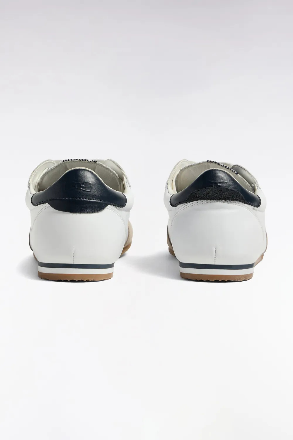 Eden Park baskets basses cuir blanc semelle crème