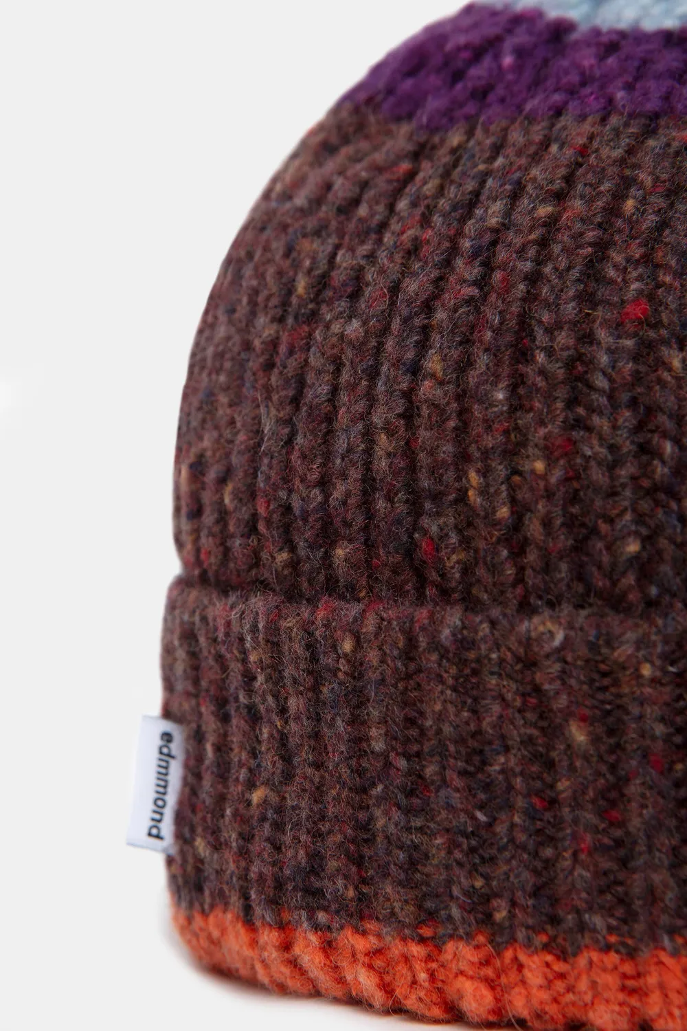 Edmmond Studios Paris Stripes bonnet chocolat taille unique