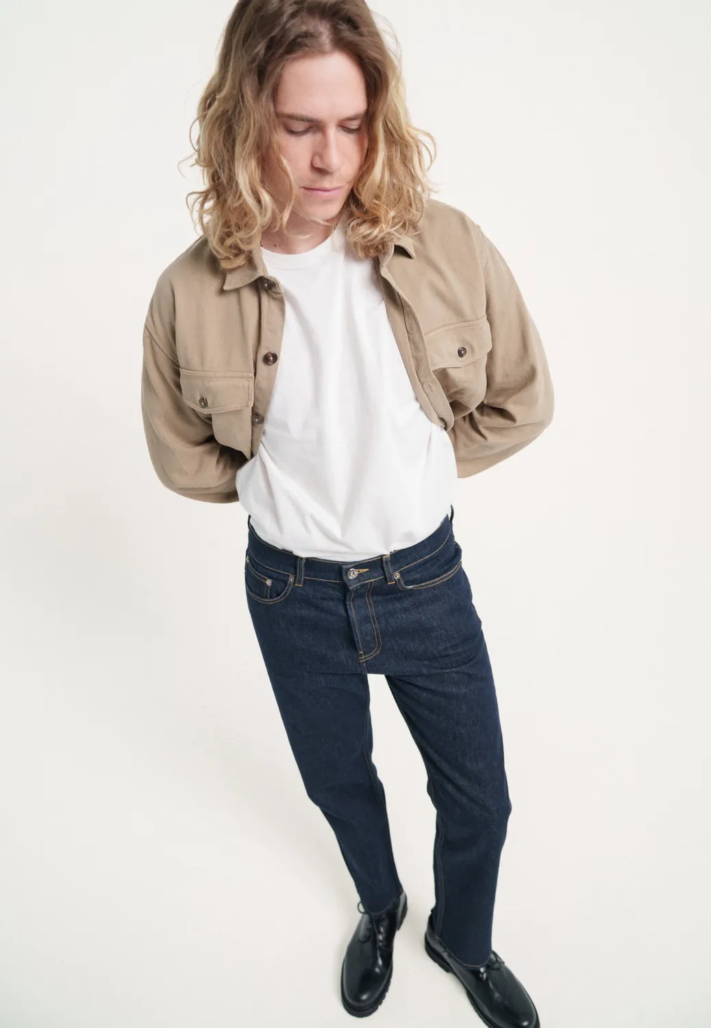 Loom Le jean droit pantalon denim brut 100% coton