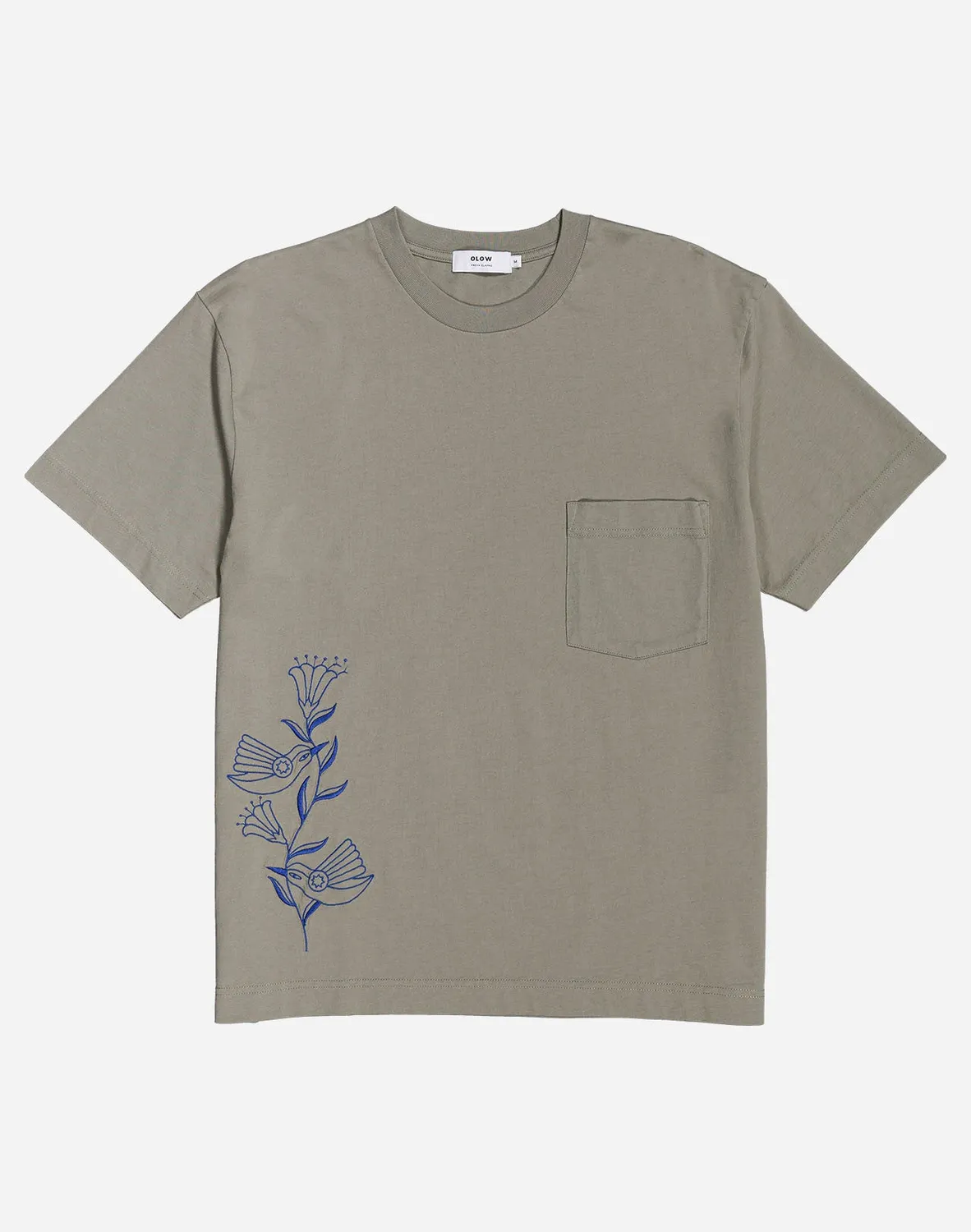 OLOW Hummingbirds t-shirt ample argile coton