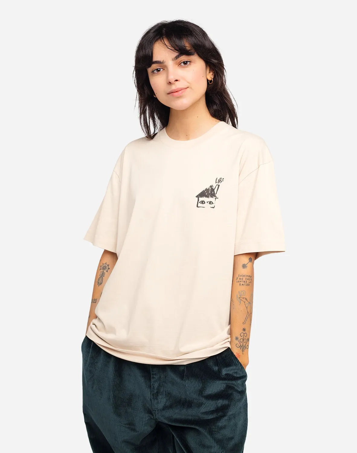 OLOW Stranger t-shirt ample crème coton bio