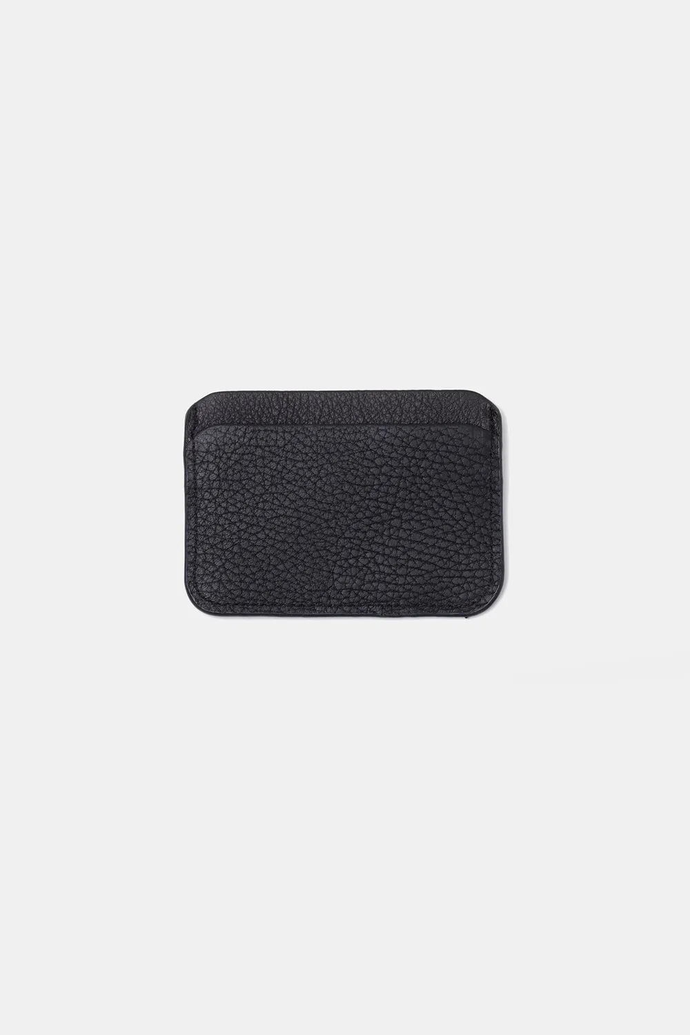 Edmmond Studios Fold porte-cartes cuir noir double matière