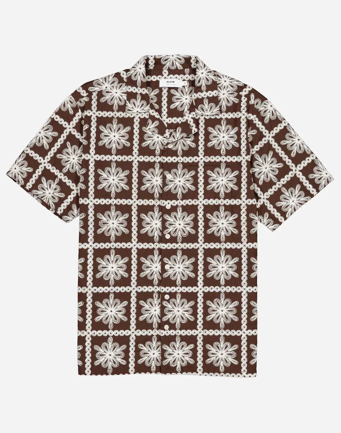 OLOW Aloha Khaju chemisette marron brodée