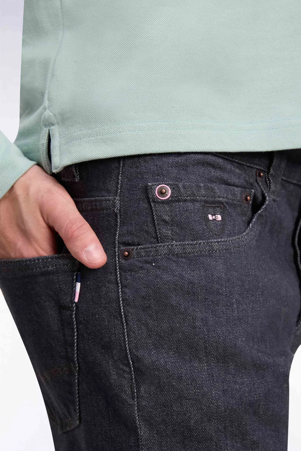 Eden Park jean stretch gris foncé regular 5 poches
