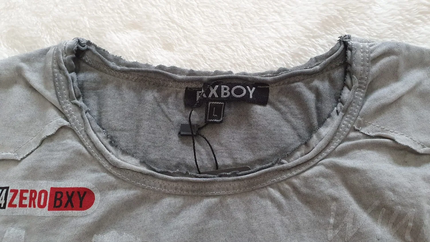 Subliminal Mode BX147 t-shirt homme gris clair S coton