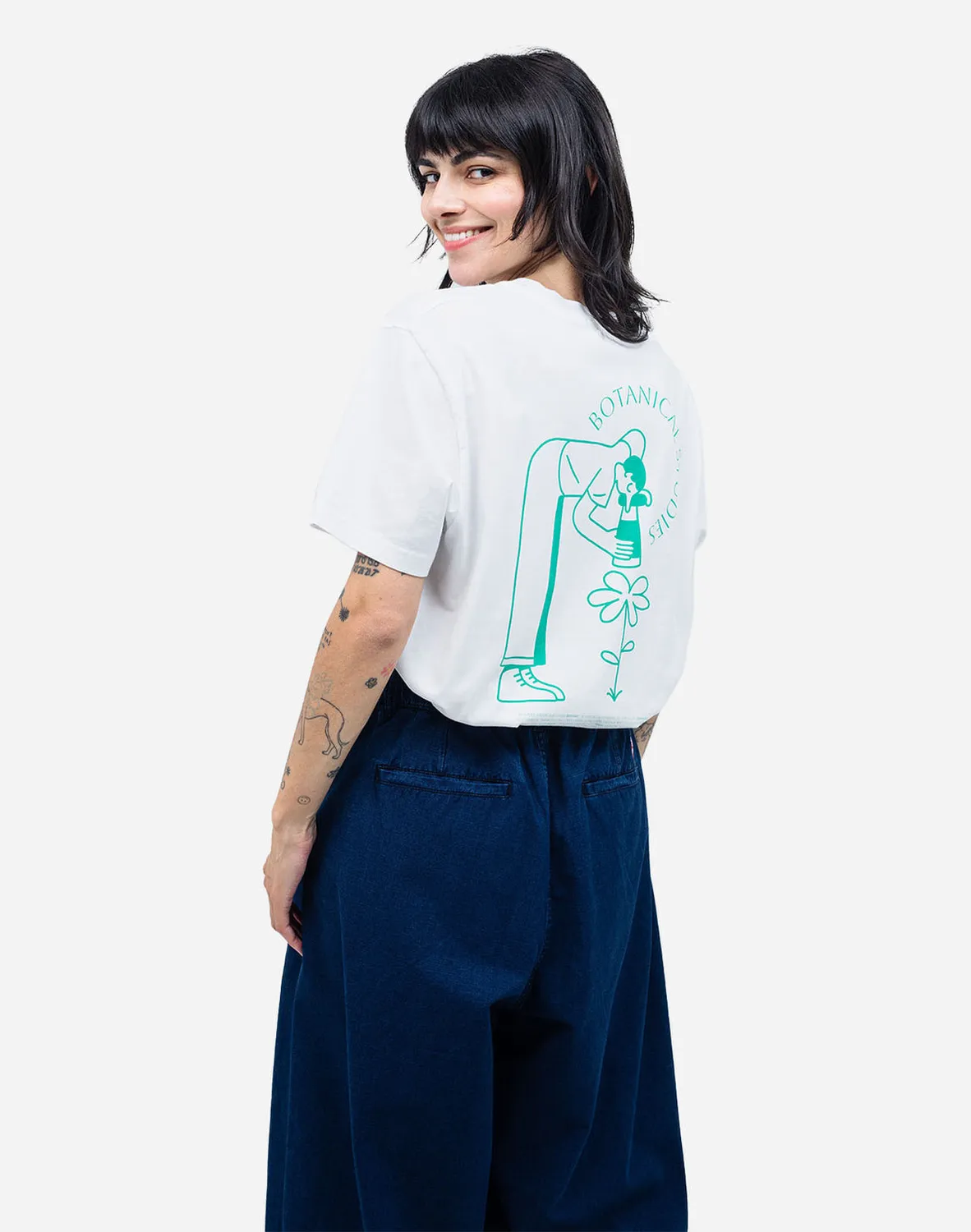OLOW Botanical t-shirt écru coton bio droit