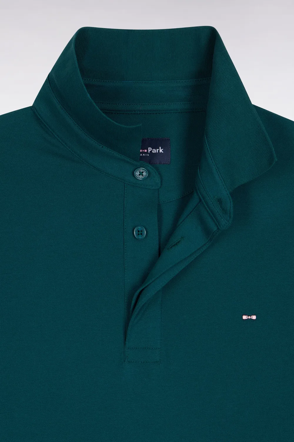Eden Park H26MAIPL0005 polo vert manches longues slim